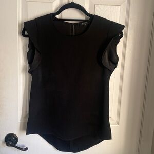 Babaton frill sleeve dress shirt